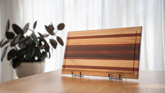 planche à découper érable & bois exotique massif fabrication artisanale Québec