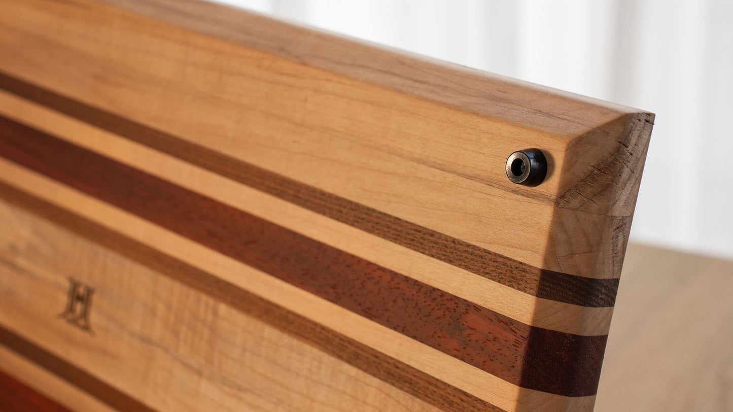 planche à découper érable & bois exotique massif fabrication artisanale Québec