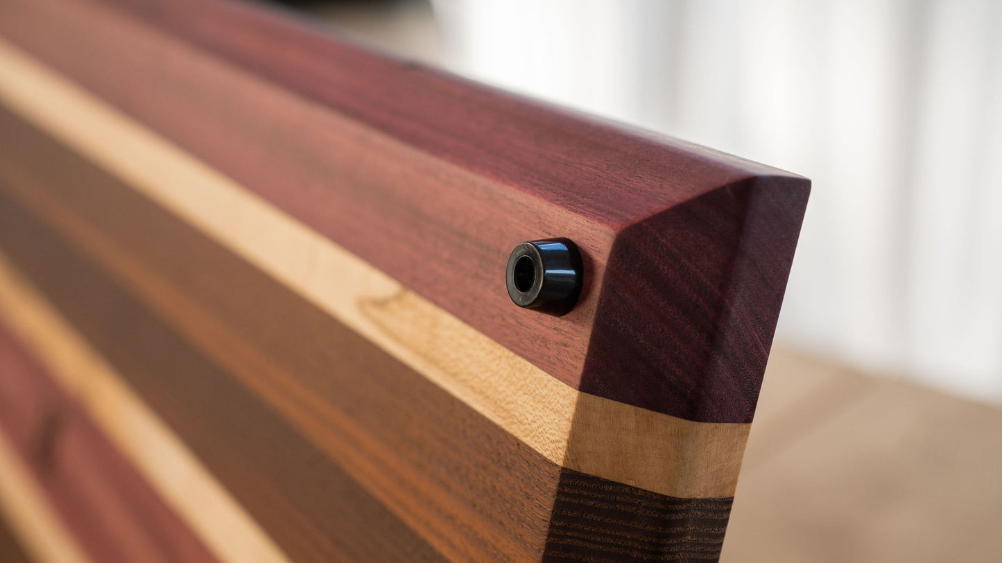 planche à découper érable & bois exotique massif fabrication artisanale Québec