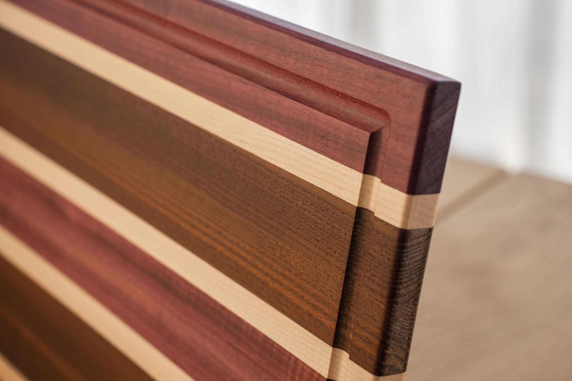 planche à découper érable & bois exotique massif fabrication artisanale Québec